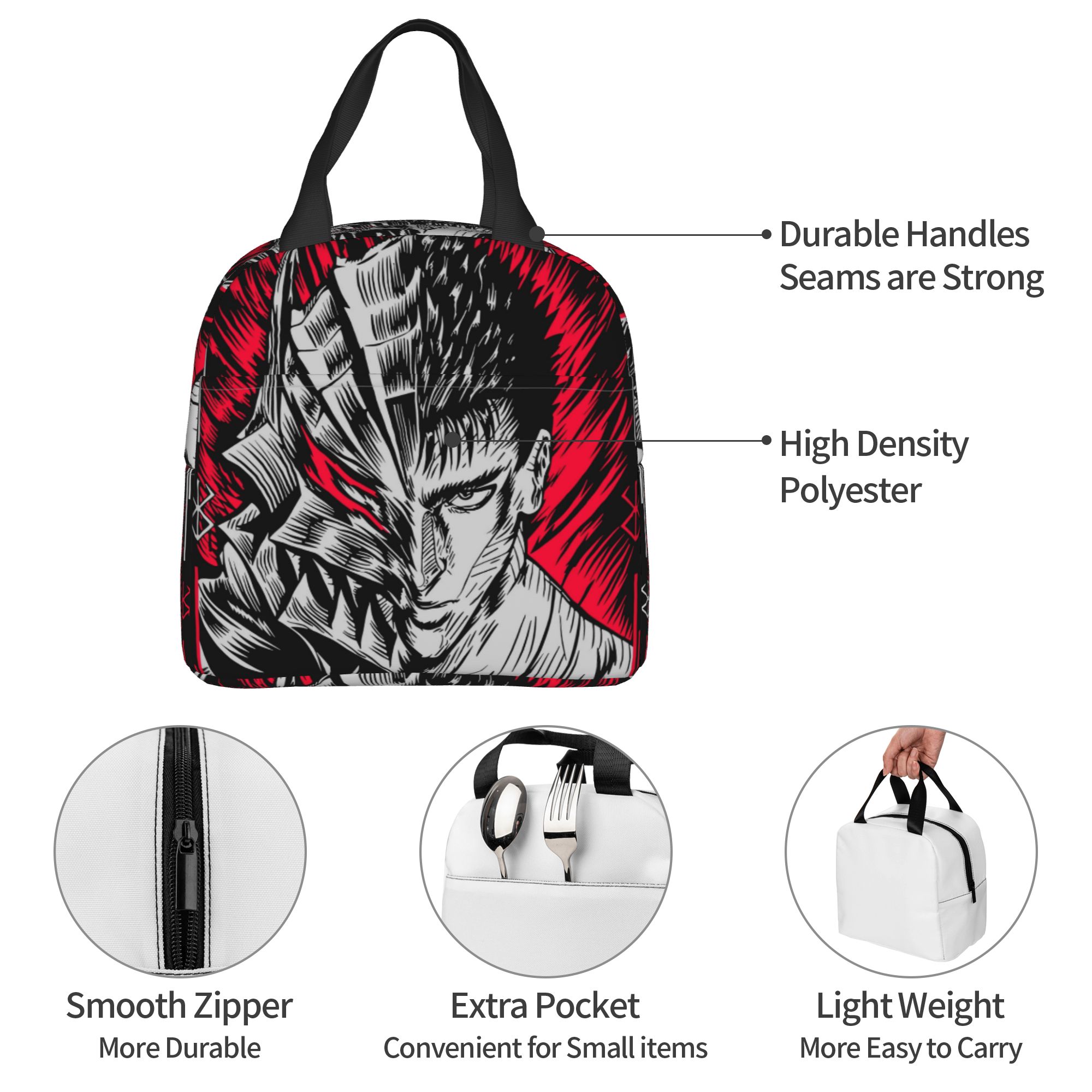Travel Accessories Brand - B-Berserks Bolsa de almuerzo con aislamiento