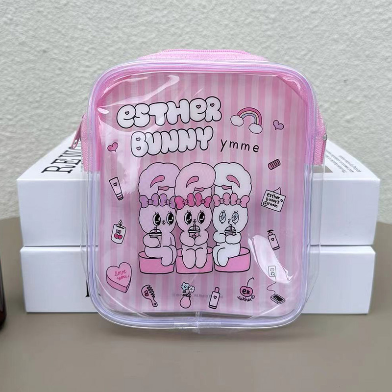 Travel Accessories In Japan - Bolsa de maquillaje transparente con diseño