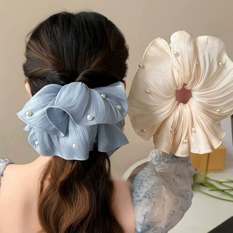 Travel Accessories High End - Diadema de malla con perlas de