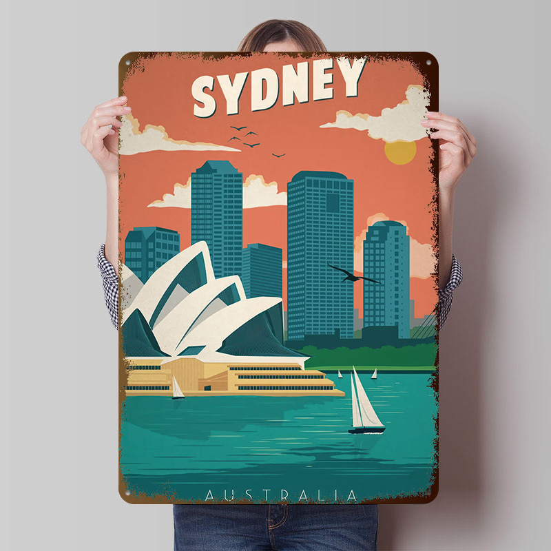 Travel Accessories Sydney - Póster de viaje de Sídney, letreros