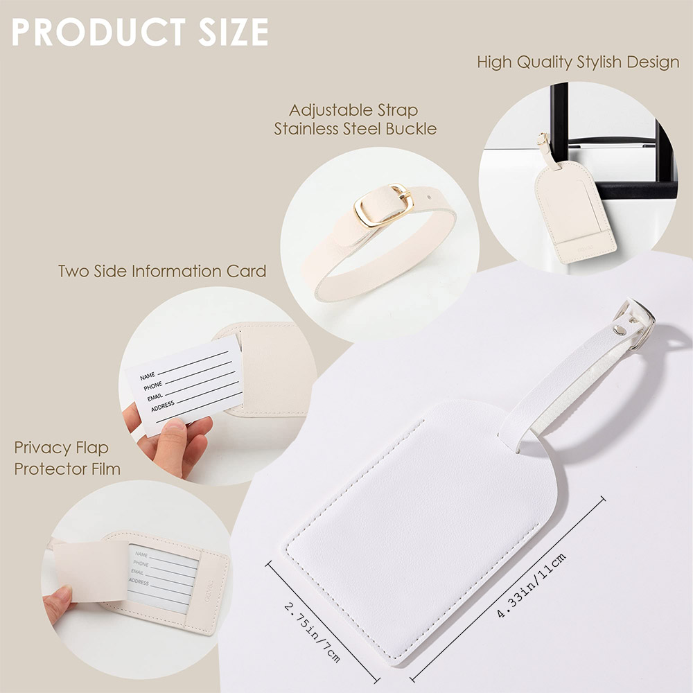 Etiqueta de equipaje de Pu con - Travel Accessories Gifts For Her reseña y precio
