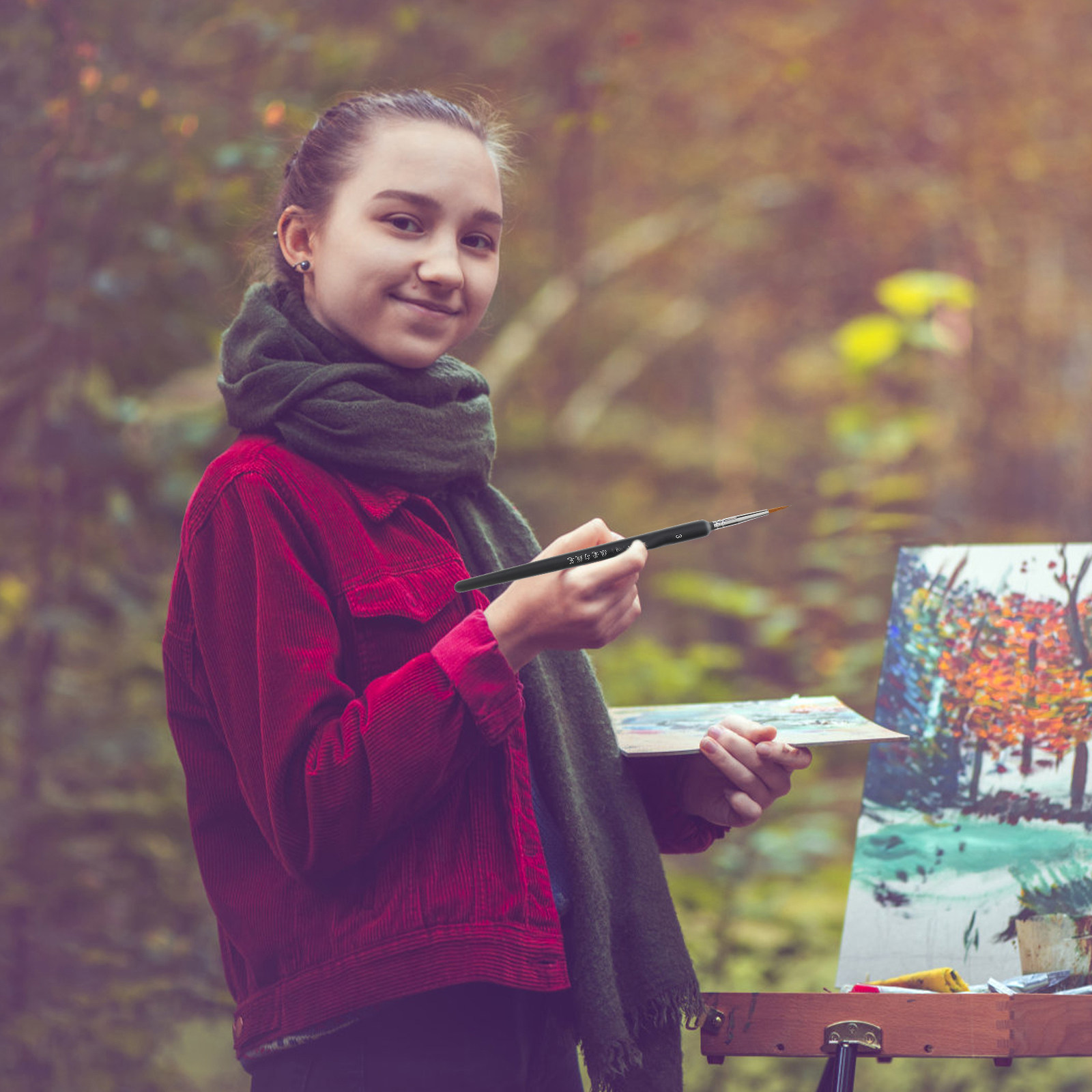 6 pinceles de dibujo lineal, a - Travel Accessories Drawing reseña y precio