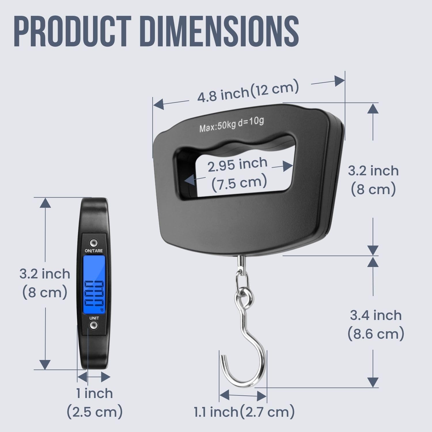 Báscula Digital Portátil de 50 - Travel Accessories Electronics reseña y precio